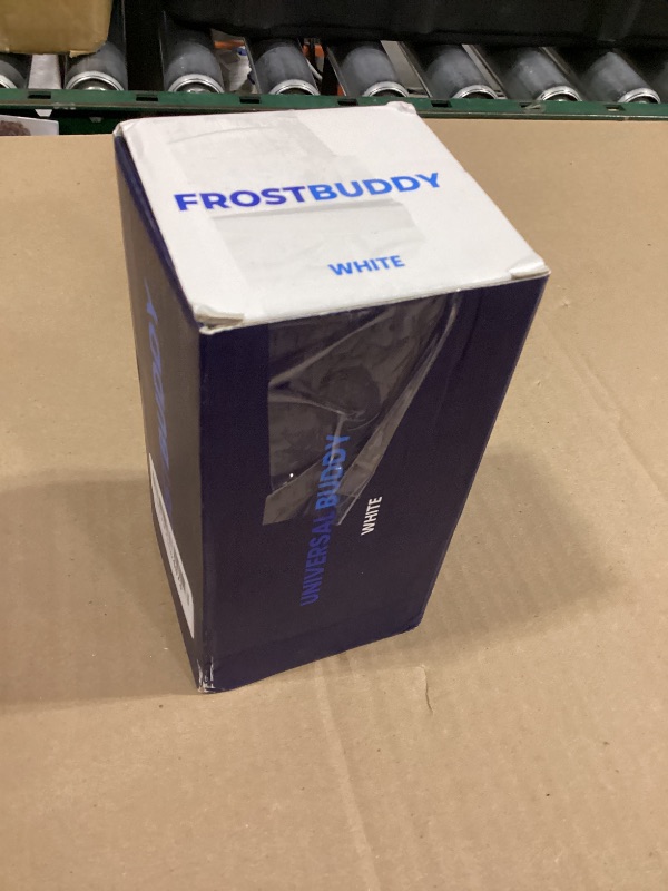 Photo 1 of Frost Buddy Universal Buddy Can Cooler - Fits All - For Regular 12 & 16 oz or Slim-Size Bottles - Insulated Double -Walled Stainless Steel (All white)