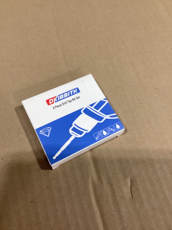 Photo 1 of 6-pc 1/4-20NC Combination Drill Tap Bit Set SAE, 1/4" UNC-20 Thread Size, Titanium Coated High-Speed Steel, Ideal for Drilling and Threading in Soft Metal Wood and Plastic, 1/4” Hex Shank