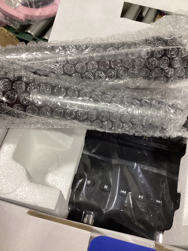 Photo 1 of VOSOCO Karaoke Machine, Portable Bluetooth Karaoke Speaker with 2 Wireless Microphones, PA System for Adults Kids with LED Lights & Echo Adjustment, Supports TWS/TF/USB/AUX for Home Party