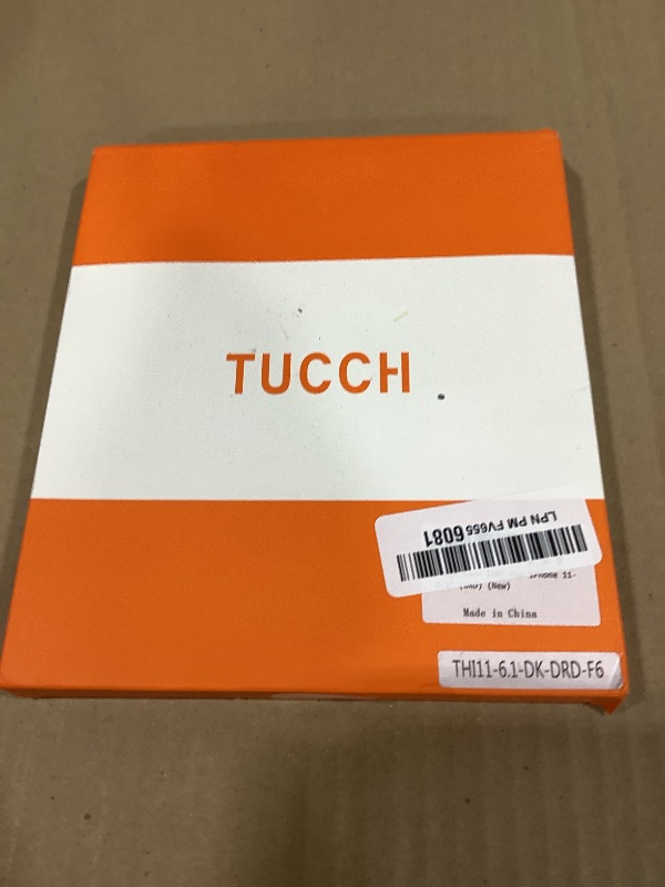 Photo 1 of TUCCH Wallet Case for iPhone 11, [RFID Blocking] Card Slots Stand Magnetic Closure Protective Phone Cover, PU Leather [Shockproof TPU Shell] Flip Folio Compatible with iPhone 11 6.1" 2019, Dark Red