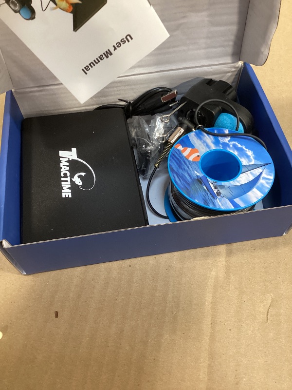 Photo 1 of NON FUNCTIONAL-- PARTS ONLY -----------------------------------Underwater Fishing Camera TMACTIME 1080P HD, Portable Fish Finder with 4.3" LCD Display & Infrared Night Vision Light, IP68 Waterproof & 5000mAh, Fishing Camera for Ice Lake Boat Kayak Fishing