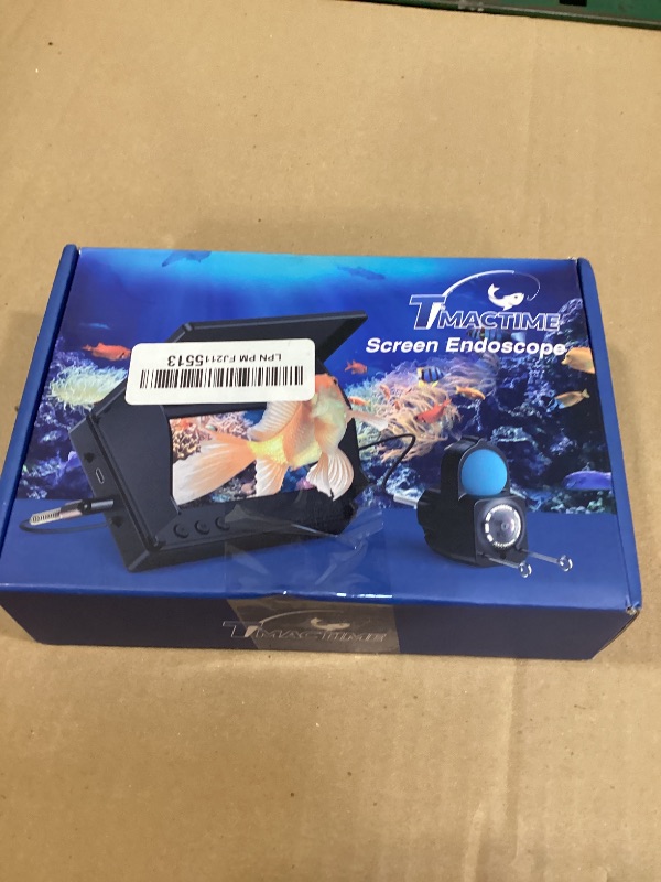 Photo 1 of NON FUNCTIONAL-- PARTS ONLY -----------------------------------Underwater Fishing Camera TMACTIME 1080P HD, Portable Fish Finder with 4.3" LCD Display & Infrared Night Vision Light, IP68 Waterproof & 5000mAh, Fishing Camera for Ice Lake Boat Kayak Fishing