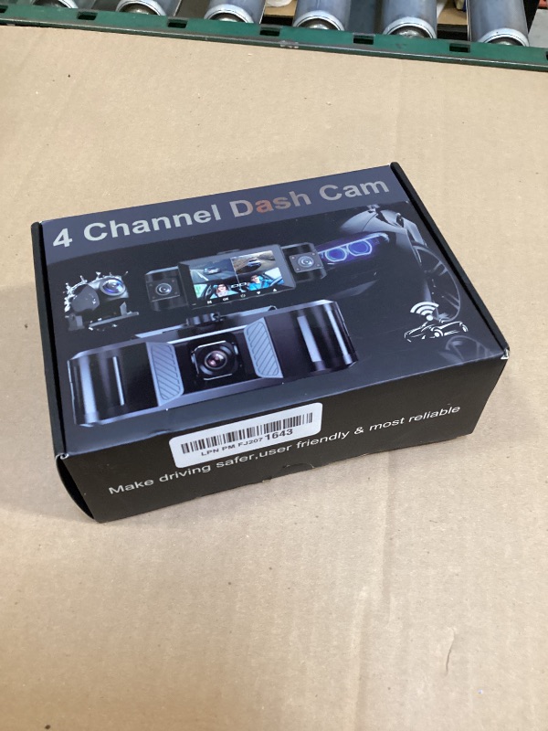 Photo 1 of 4 Channel 2.5K Dash Cam Front Rear Left Right, 170° Wide Angle Car Dash Camera with 5GHz WiFi & App Control, G-Sensor, Super Night Vision, 24H Parking Monitor, Loop Recording, 64GB SD Card Included