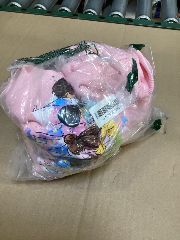 Photo 1 of FRELPIXO Magic Princess Sweatshirts Women Believe in Magic Sweater Fleece Princess Vacation Long Sleeve Pullover Top Pink