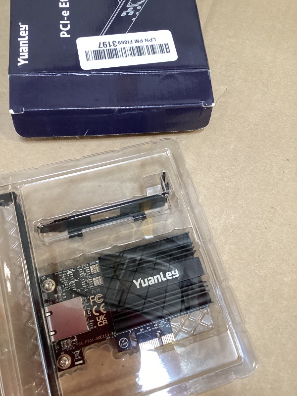 Photo 1 of 10G PCIe Network Card, YuanLey 10G Base-T Ethernet Card with Marvell AQC113 Conrtoller, PCIE to 10Gb RJ45 Ethernet Adapter NIC Compatible with PCI Express X1,X4,X8,X16, for Windows 10/11, Linux OS