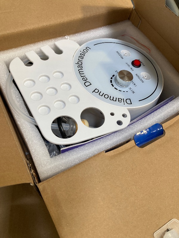 Photo 1 of 3 in 1 Diamond Micro DermaBrasion Machine, Mcwdoit Professional Dermabrasion Facial Skin Care Device with Wand, Spray Bottle and Vacuum Glass Tube for Personal Home Beauty Salon Use