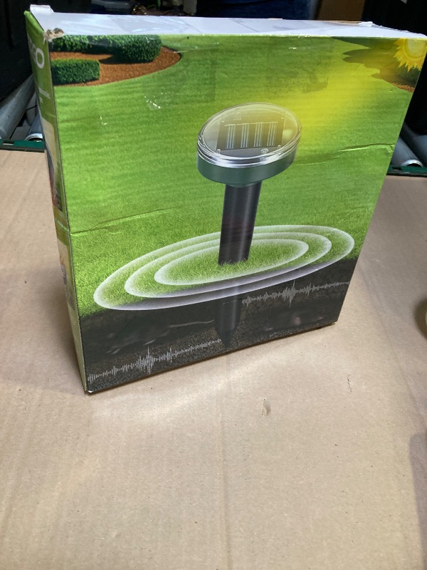 Photo 1 of 8 Pack Mole Repellent Solar Powered Snake Repellent Ultrasonic, Gopher Repeller Sonic Mole Deterrent Spikes, Snake Gopher Vole Repellent Outdoor for Lawn Garden & Yard-Green