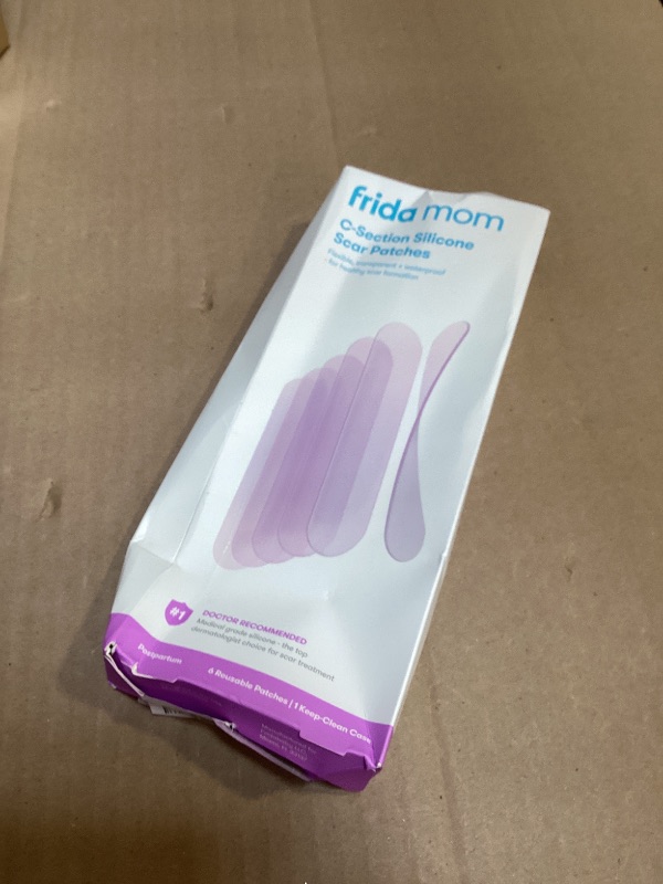 Photo 1 of Frida Mom C-Section Silicone Strips, C-Section Recovery Must Have Scar Patches, Reusable Medical Grade Treatment for Keloid Scars, Includes Case & Pouch
