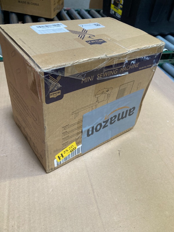 Photo 1 of KPCB Tech Sewing Machine for Beginners [Full Set] with Finger Guard and Fabric Bundles - Mini Sewing Machine with Sewing Kits, Foot Pedal, US Adapter and Extension Table