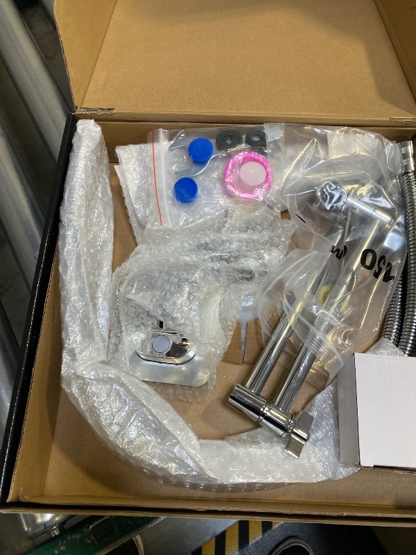 Photo 1 of 12'' Rain Shower Head Combo, High Pressure Rainfall Shower Head with 16'' Flexible Adjustment of Height/Angle Upgraded Extension Arm and 5 Setting Spray Handheld Shower Head, Anti-leak (Chrome)