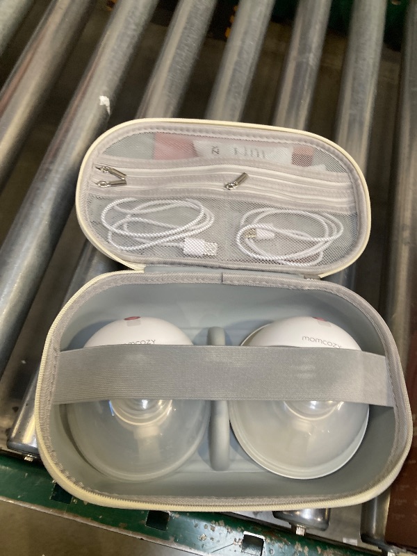 Photo 1 of Momcozy M5 Smart APP Controlled Wearable Breast Pump, Hands-Free Wireless Electric Pump, 3 Modes 9 Suction Levels, BPA-Free, Portable Lightweight, 24mm Flange, 2-Pack Cozy Red