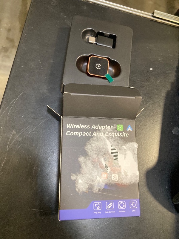 Photo 1 of 2026 Aimoon Mini Wireless CarPlay Adapter Upgrade Wired to Wireless for CarPlay & Android Auto Plug and Play Fast Auto-Reconnect Stable Control Zero Delay Car Play for iPhone iOS 10+ Android 11+