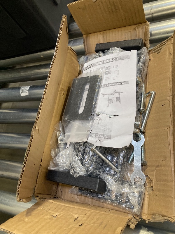 Photo 1 of 2 Pack Adjustable Headboard Brackets for Bed Base, Universal Metal Headboard Brackets kit for Bed Frame, Black Footboard Extension Kit Compatible with Twin Full Queen King