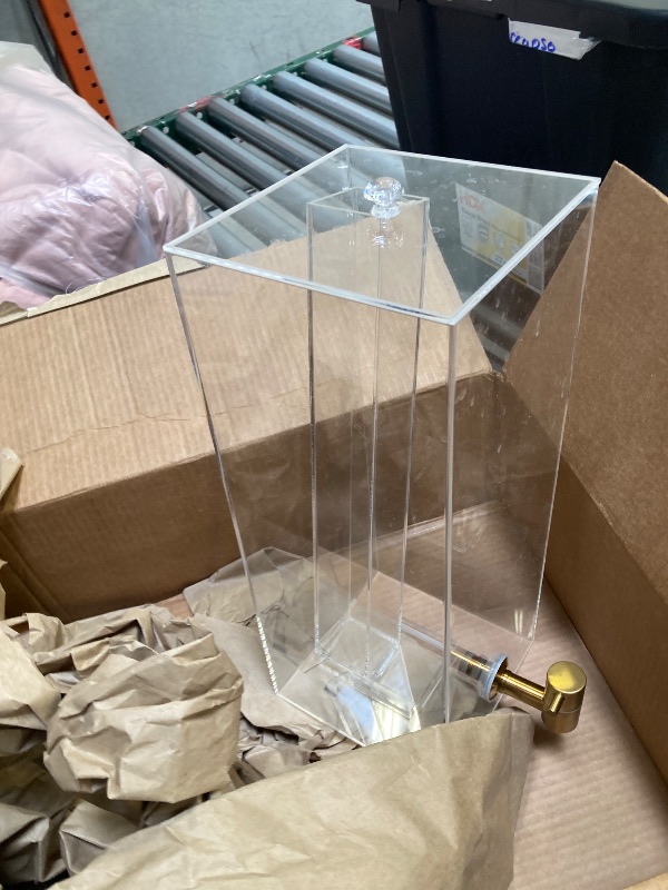 Photo 1 of 2 Gallon Drink Dispenser for Parties, Beverage Dispenser with Airtight Valve, Large Water Drink Dispenser, Water Dispenser with Acrylic Stand, Lemonade Dispenser for Water, Juice,Cocktails,Ice Tea