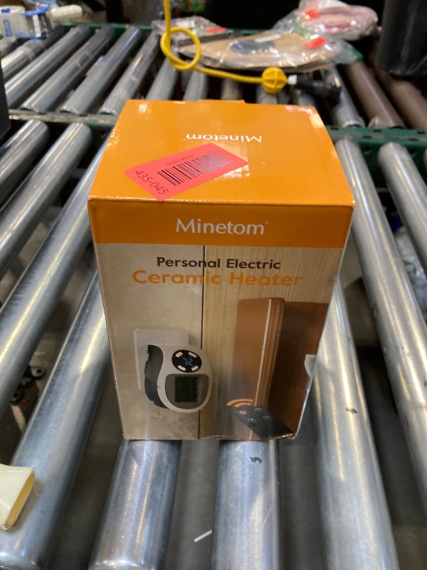 Photo 1 of 450W Space Heater, Remote Wall Outlet Electric Small Space Heater as Seen on TV with Adjustable Thermostat and Timer and Led Display, Compact for Home,Office,Bathroom