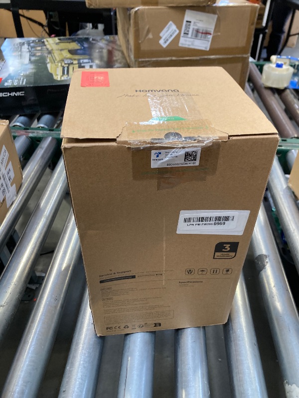 Photo 1 of Homvana Humidifiers for Bedroom Home, 3.6 L Cool Mist Top-Fill 34H Super Long Time, Quiet 23dB, Baby Humidifier, Oil Diffuser for Large Room, House, Plant, Nursery, BPA FREE, Ultrasonic (Transparent)