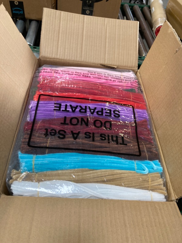 Photo 1 of Peryiter 3600 Pcs 12 Inch Craft Pipe Cleaners Fluffy Chenille Stems Bulk with 50 Flower Stems 4 Tape and 350 Stamens for DIY Art Projects Creative Gift Wrapping Party Decorations (36 Colors)