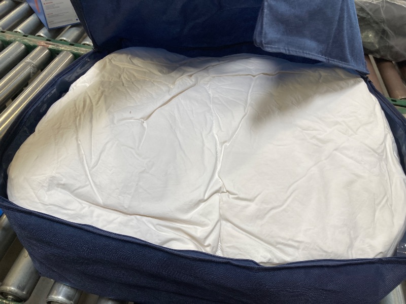 Photo 1 of Serta Goose Feather Down Fiber Cotton Comforter King Size - 100% Cotton Duvet Insert - Hotel Luxury Hypoallergenic Bedding Comforter Light Warmth 106 x 90 Inch White