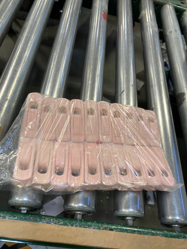 Photo 1 of 20pcs Small Velvet Clothes Pins Hangers Clips For Hanger Laundry Pants Trouser Mini Clothes Pins In Crafts Non Slip,Flocked Clothespin Accessories for Suit Pant Skirt Hanger,Light Pink,2.6x0.9"