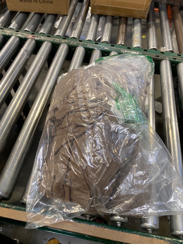 Photo 1 of Amazon Basics 100% Cotton Jersey Bed Sheet Set, Queen, Brown, Solid