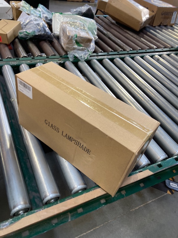 Photo 1 of 3 Pack Amber Hammered Glass Lamp Shade Replacement,4in Diameter 6in Tall, E26 Base 1-5/8 Inch Fitter, Cylinder Glass Globe Cover for Light Fixture