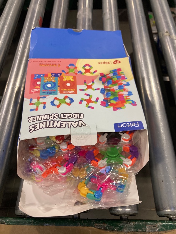 Photo 1 of  Bright Color Plastic Links Fidget Spinners - 12 Pc.