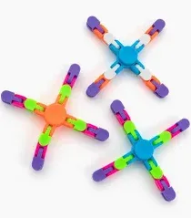 Photo 1 of  Bright Color Plastic Links Fidget Spinners - 12 Pc.