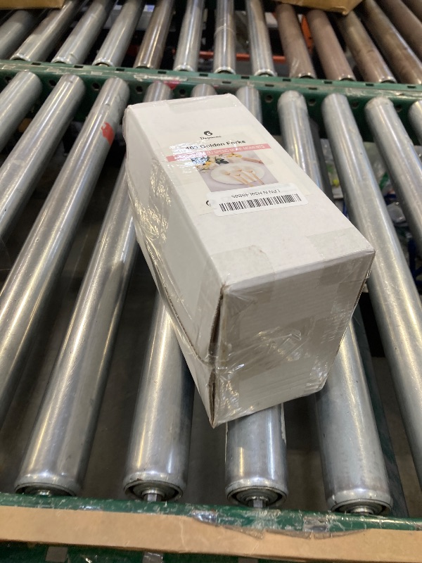 Photo 1 of 100 Piece Gold Forks Disposable