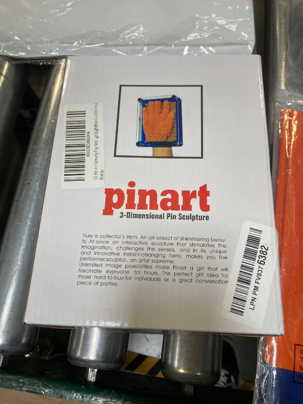 Photo 1 of 3D Pin Art Sensory Toy Needles Intellectual Fun Toy Plastic Pin Art Palm Board Large (LightBlue-6 x 8 Inches)