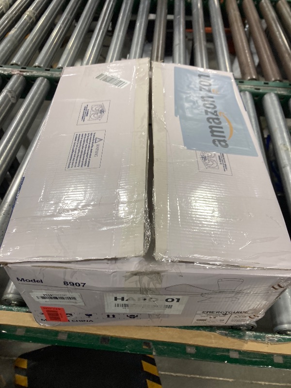 Photo 1 of 48" Modern White Ceiling Fans with Lights and Remote/APP,Low Profile Ceiling Fans with Quiet Reversible DC Motor, Dimmable 3 Colors Led, 6 Wind Speeds