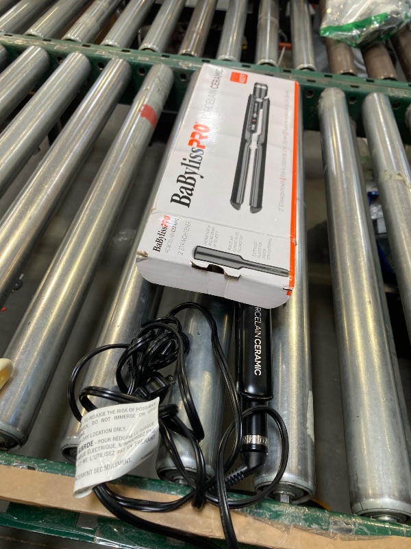 Photo 1 of BaBylissPRO Porcelain Ceramic Flat Iron Hair Straightener, 2" Digital Hair Straightener Iron for Professional Salon Results and All Hair Types