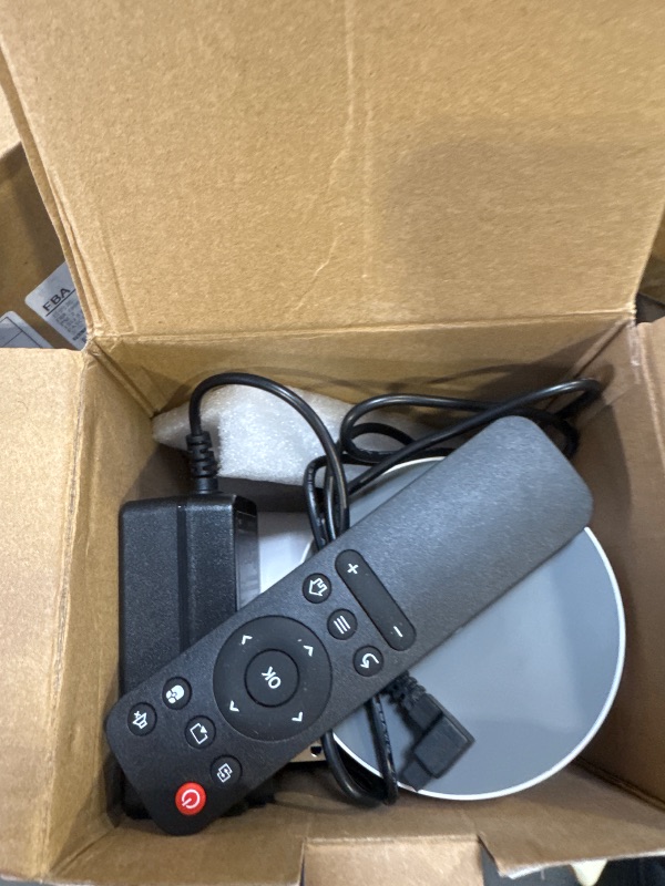 Photo 1 of Mini Portable Projector with 4K Support, Bluetooth 5.4 WIFI6, 5watt Sound Base Speaker, 160 ANSI, Android 11, 210° Rotation , Auto Keystone Correction Video Projector HY300 ULTRA