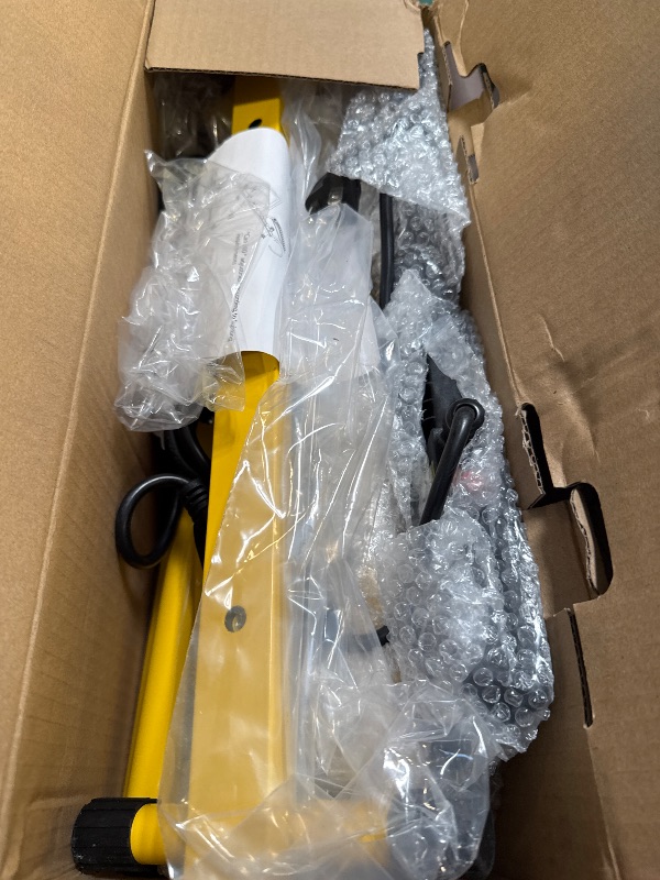 Photo 1 of 22000 Lumen Work Lights with Stand, 2 Adjustable Head LED Work Light, with Adjustable and Foldable Tripod Stand, Waterproof Lamp with Individual Switch with 6500 Kelvin Color Temperature