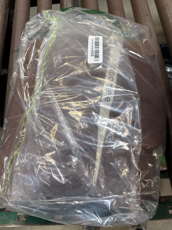 Photo 1 of MooMee Bedding Duvet Cover Set 100% Washed Cotton Linen Like Textured Breathable Durable Soft Comfy (Solid Cocoa Brown, Queen 90"x90")