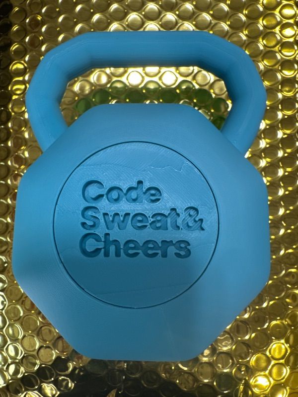 Photo 1 of NIKE Blue Plastic Kettlebell for Decor