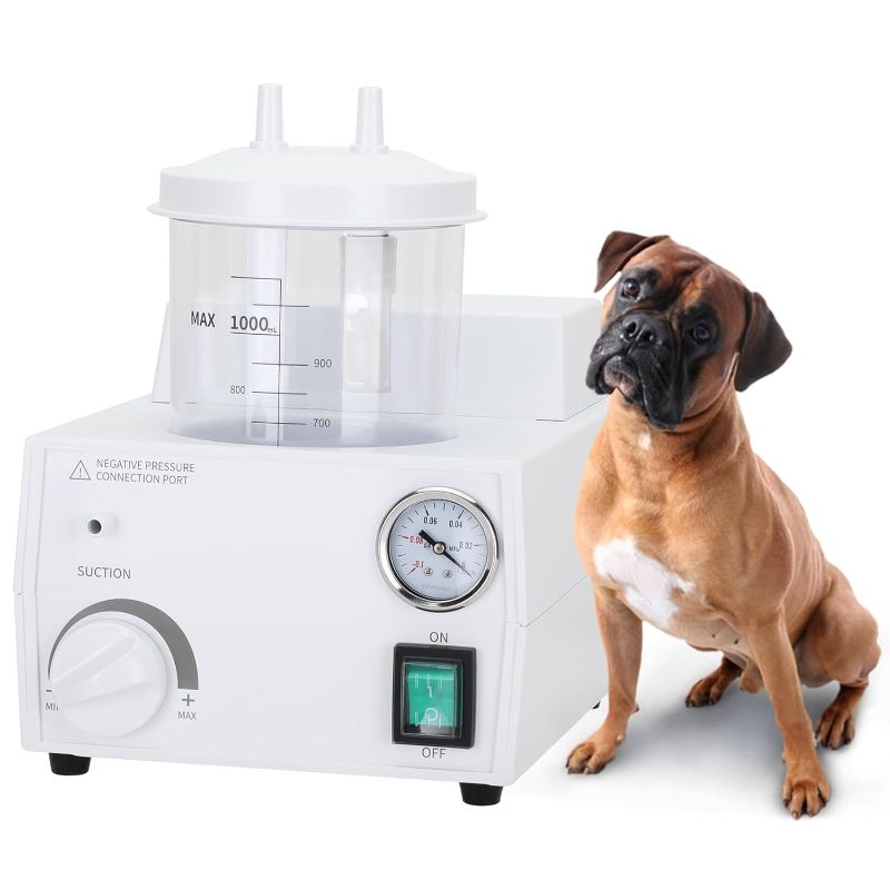 Photo 1 of Portable Veterinary Suction Machine Home Use with 1000ml Capacity 110V
