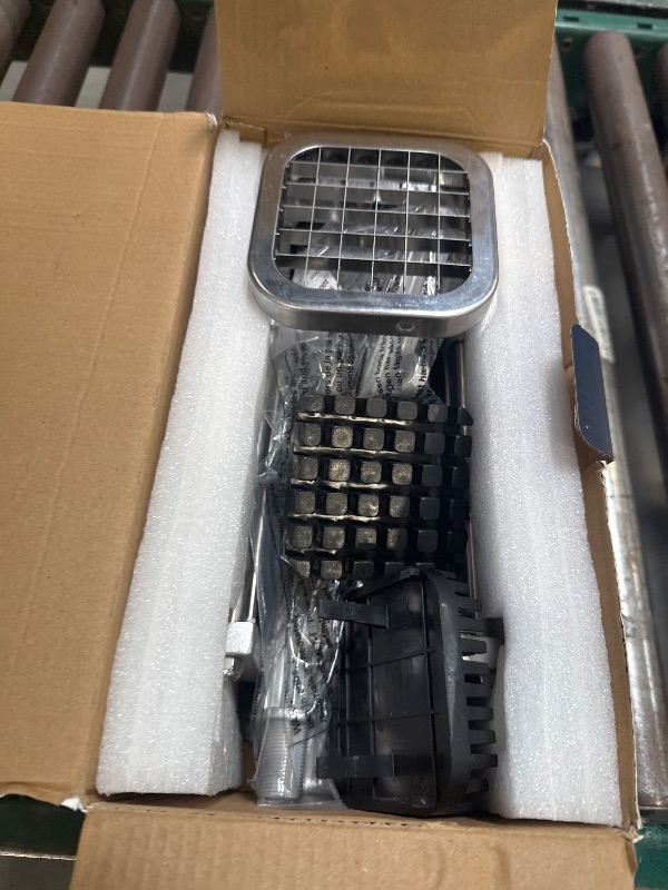 Photo 1 of 3Pcs French Fry Cutter, Ruooson Professional Potato Cutter Slicer with 1/2 In & 3/8 In & 1/4 In Stainless Steel Blades, Great for Whole Potatoes Carrots Cucumbers.