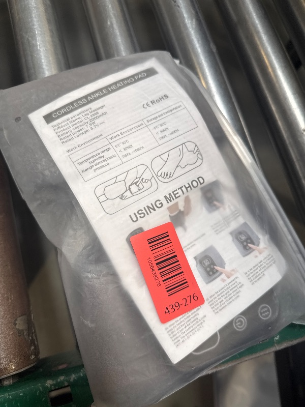 Photo 1 of 2Pcs Ankle Massager, Rechargeable Foot Massager Heated Wrap | Relieve Ankle Discomfort, 5 Vibration Modes & 5 Heat Level (Grey)