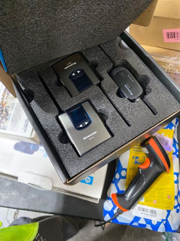 Photo 1 of Alvoxcon UHF Dual Channel Wireless Lavalier Microphone System with Volume Control for iPhone, DSLR, PA Speaker, YouTube, Podcast, Video Recording, Conference, Vlogging, Church, Interview, Teaching