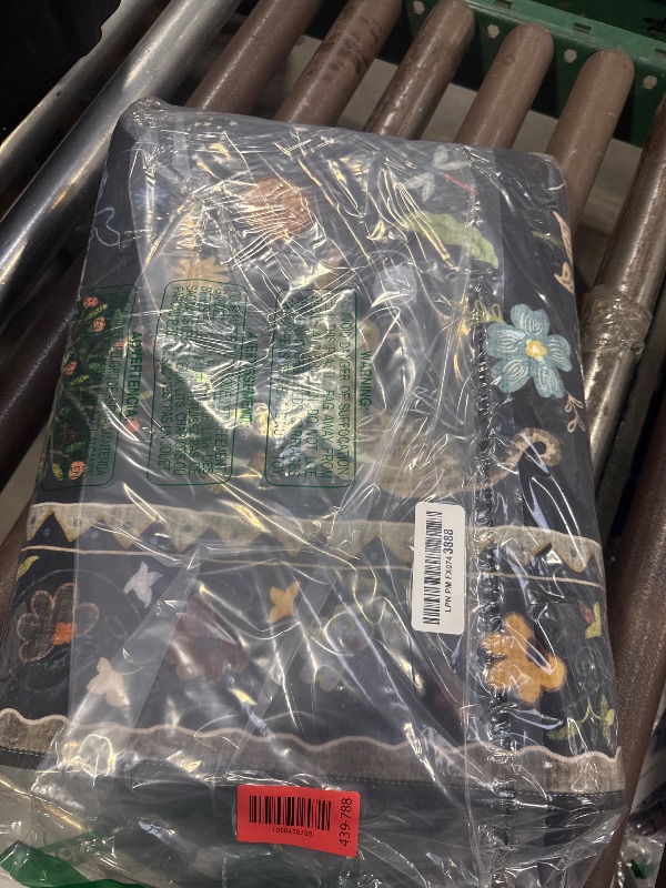 Photo 1 of Rugcomf Runner Rug for Kitchen Non Slip 2'6''x8' Washable Rugs with Rubber Backing Soft Floral Animal Cat Carpet Runner for Kitchen Laundry Bedroom Bathroom, Black