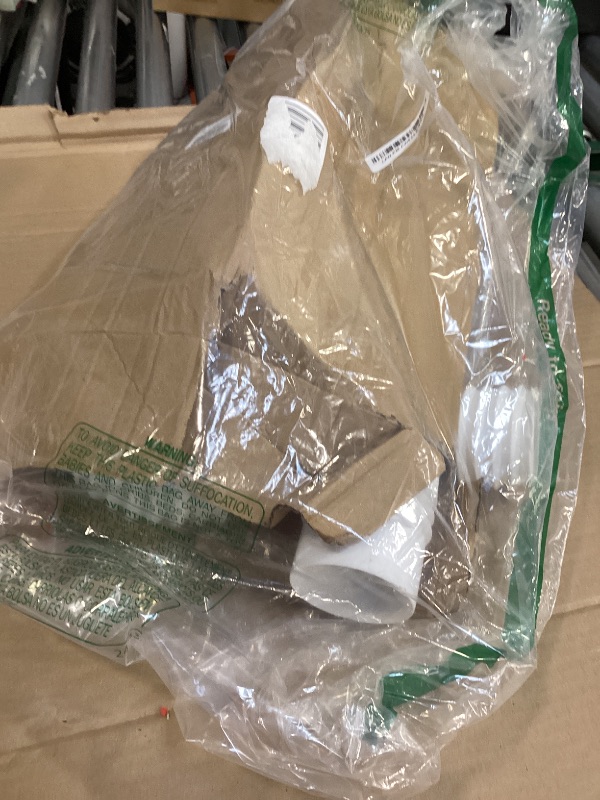 Photo 1 of Prestantious 16.5ft Long Gutter Downspout Extensions, Downspout Extender Drainage Pipe for 2"×3" and 3"×4" Downspout, Outside Diameter 3.1 Inches, Pipe Stretched Length 16.5ft (White-1 pack)