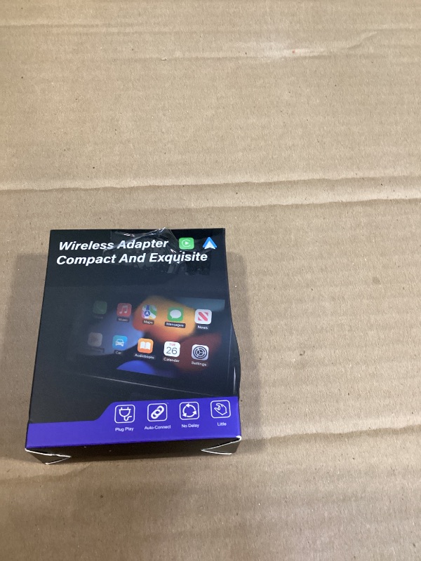 Photo 1 of 2026 Wireless CarPlay Adapter, 2in1 Mini CarPlay Wired to Wireless with Fast Stable Connection, Plug and Play, Zero Delay Car Play for iPhone iOS 10+, Android 11+Marine Autopilots