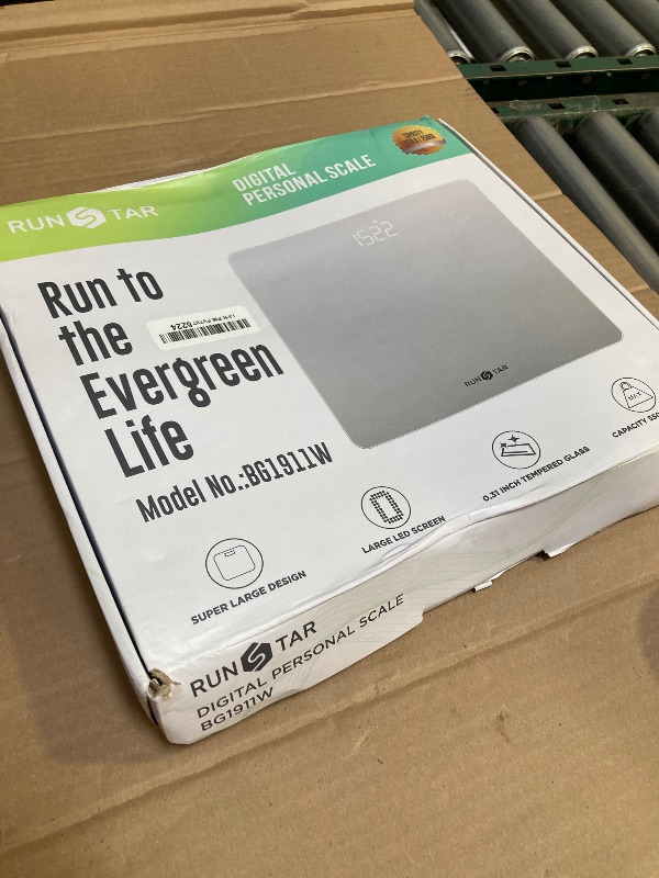 Photo 1 of 550lb Scale for Body Weight with Ultra-Wide Platform and Large LED Bezel-Less Display, Accurate High Precision Digital Bathroom Scale with Extra-High Capacity