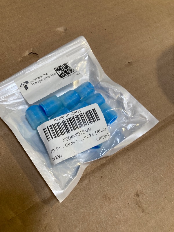 Photo 1 of 20 Pcs Glow in The Dark Tire Valve Caps Fluorescent Tire Valve Stem Caps, Cool Car Present for Universal Decoration Accessories for Car SUV Bicycle Motorcycles Trucks (Blue)