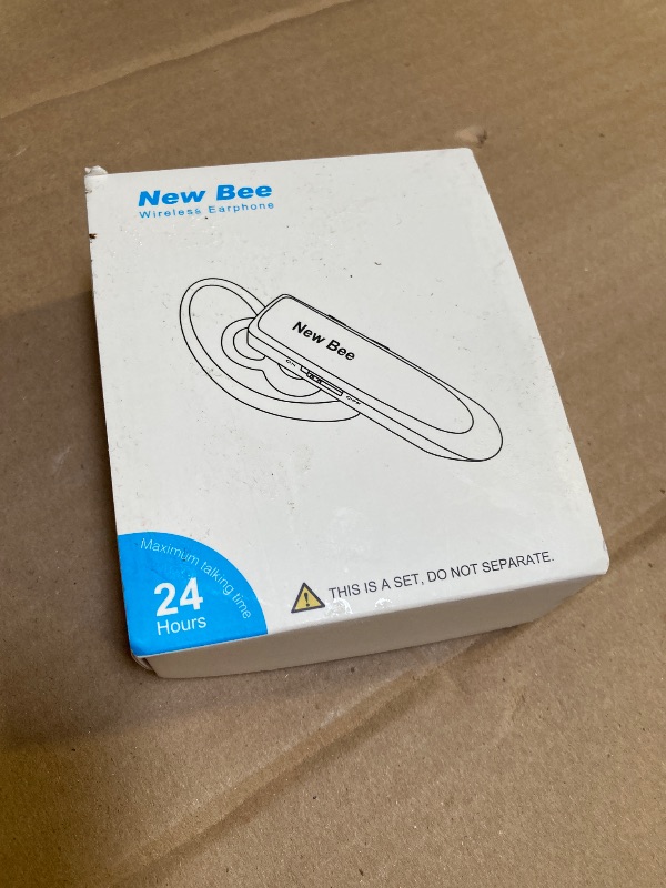 View 2 of [2 Pack] Bluetooth Earpiece Wireless Handsfree Headset V5.0 24 Hrs Driving with Mic 60 Days Standby Bluetooth Headset for iPhone Android Samsung Driver