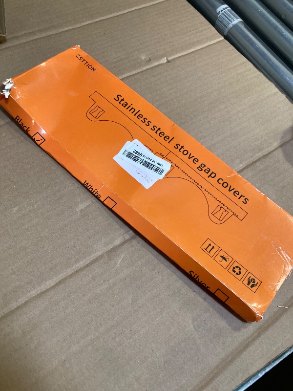 Photo 1 of 2 Pack Stainless Steel Stove Gap Covers, Kitchen Stove Gap Fillers, Heat Resistant Stove Guard Between Stove and Countertop, Snap-on design prevents shifting, adjustable from 13.8" to 26.8 "