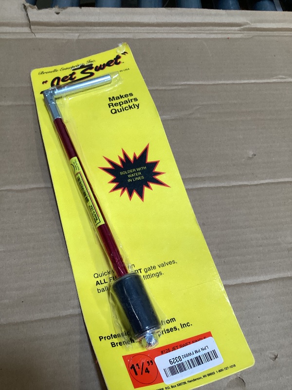 Photo 1 of 1-1/4" Jet Swet single temporary plumbing plug tool