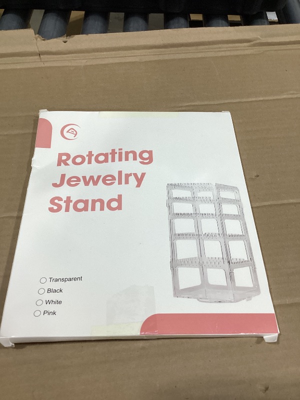 Photo 1 of 17Dec 360 Rotating Earring Holder Organizer Stand,5 Tiers Acrylic Jewelry Organizers and Storage,Stud Earring Organizers and Storage,212 Holes and 212 Grooves for Earrings Necklaces chain bracelet