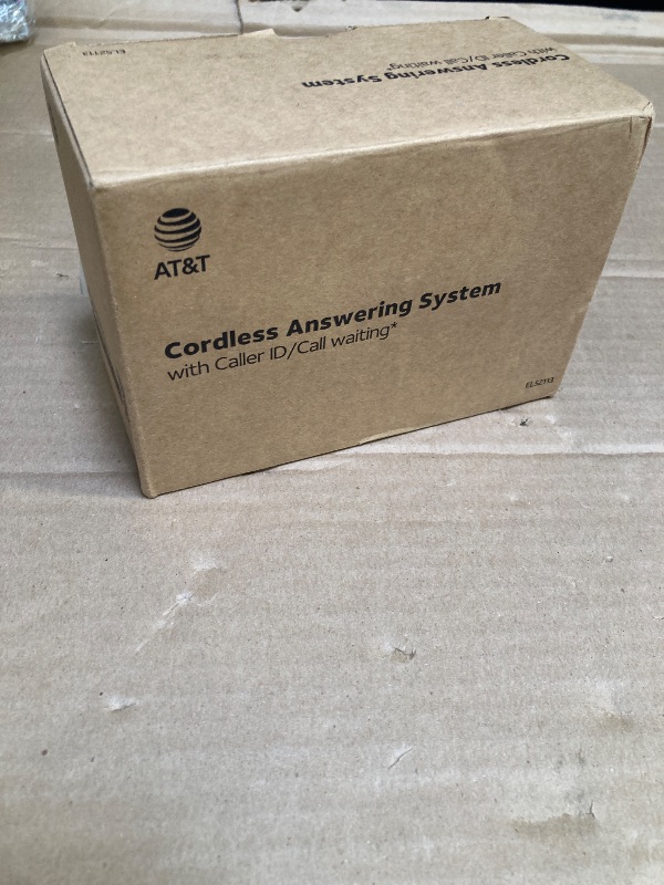 Photo 1 of AT&T EL52113 Cordless Phone with Answering System & Extra-large Backlit Keys Light champagne