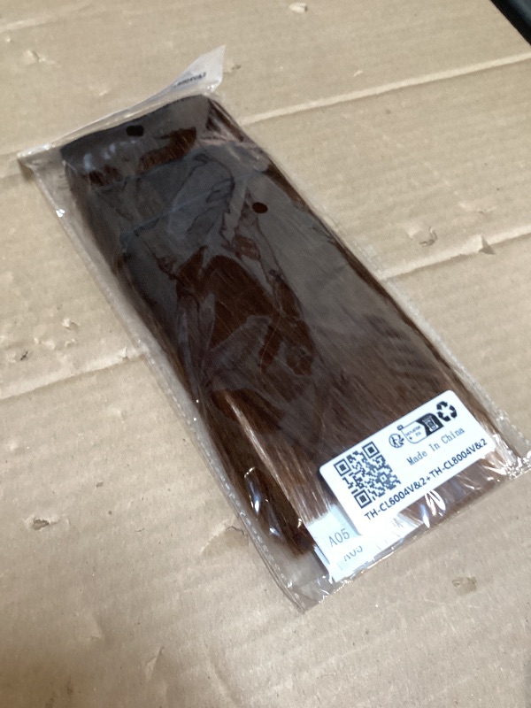 Photo 1 of Clip in Short Hair Extensions Real Human Hair,Prokyvity Invisible Human Hair Clip in Extensions Short,(6inch&8inch)4 pieces Mini Extensions for volume or highligh,Meduim Brown